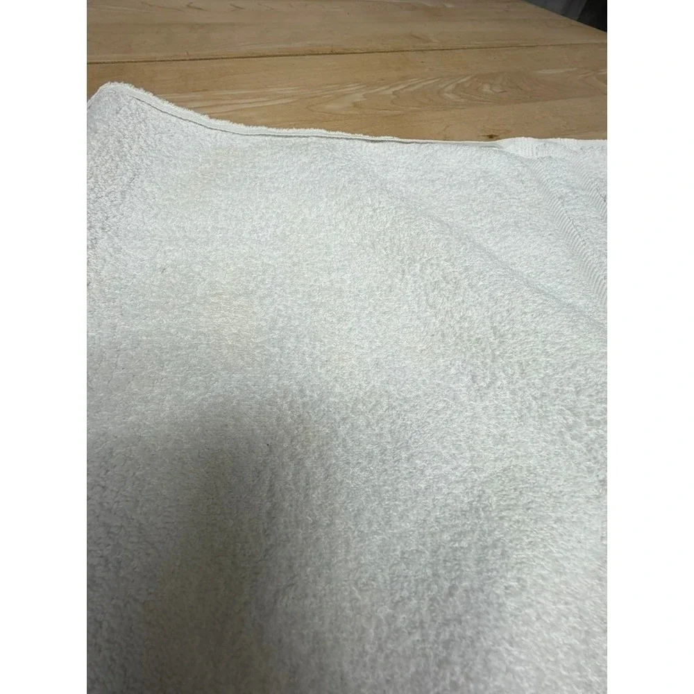 VTG Ralph Lauren Beach Towel Authentic Dungarees Cotton‎ Cream Navy 35